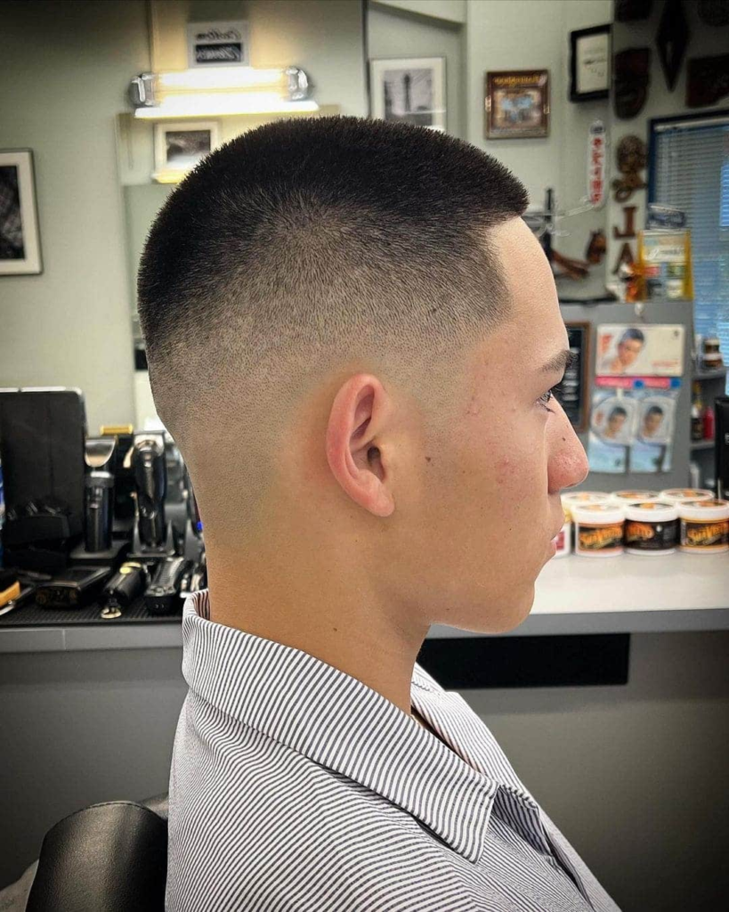 Mid Fade Buzz Cut