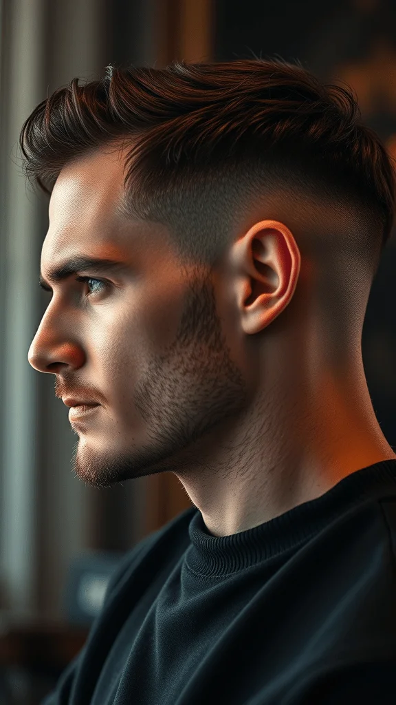 Textured Low Taper Fade: