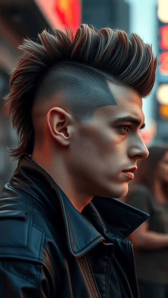 Mohawk-Inspired Short Mullet