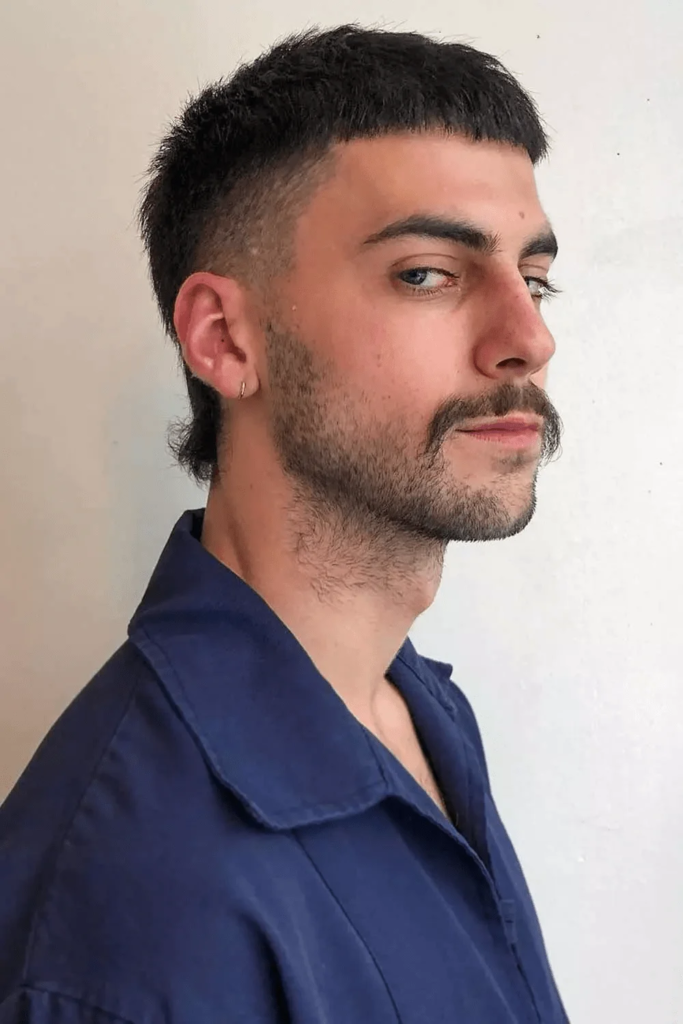 Short mullet haircuts for men gallery