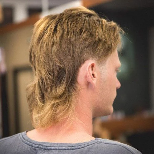 Long Straight Mullet: 